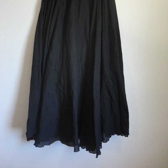 Long Layered Cotton Maxi Skirt - Picture 1 of 8